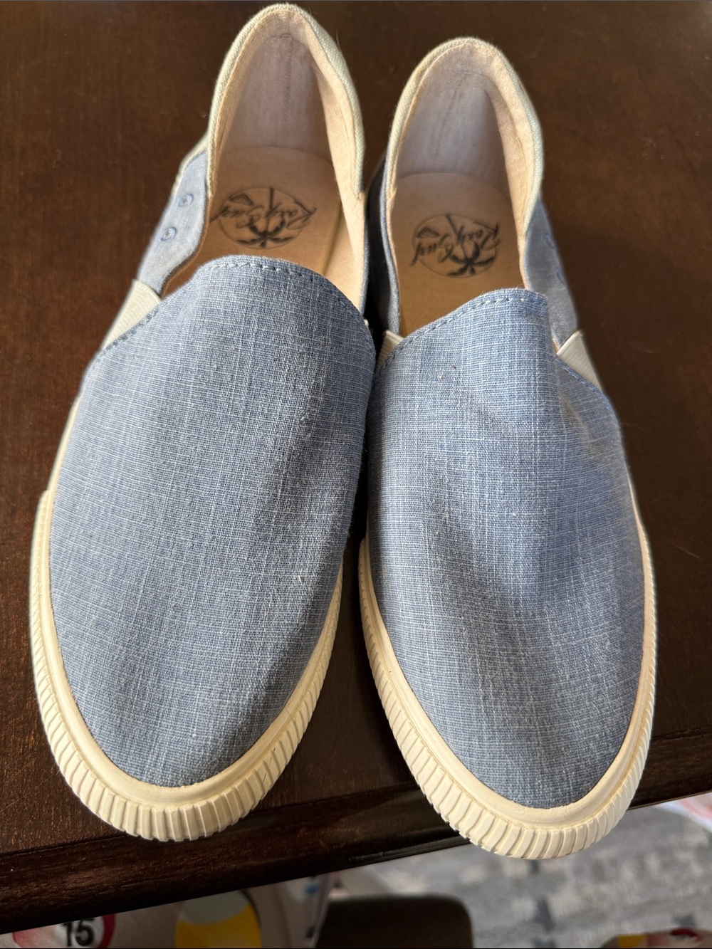 Roxy Light Blue Slip-On Flats